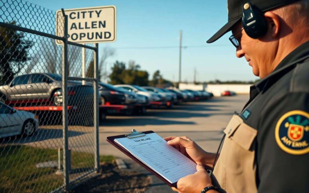 What happens if my car is towed after an accident in Allen TX