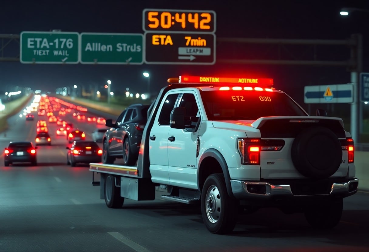 Towing Service Arrival Time In Allen Traffic Zth
