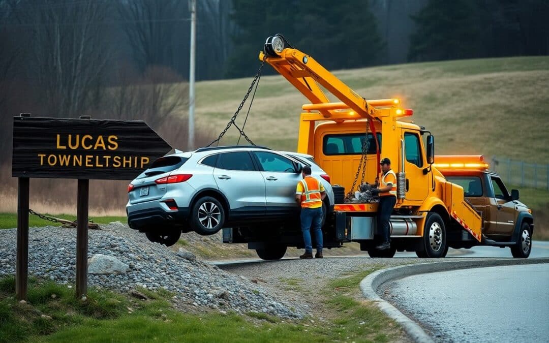 What safety steps do tow truck drivers follow in Lucas