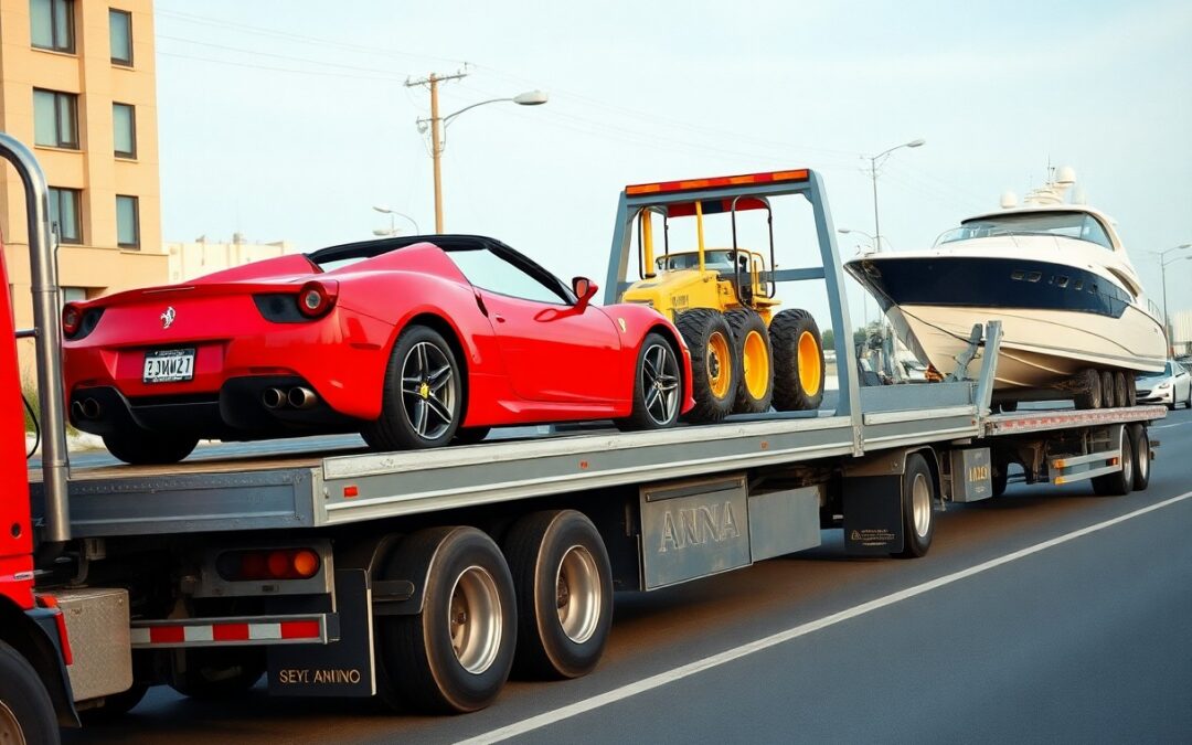 What types of vehicles can be towed in Anna