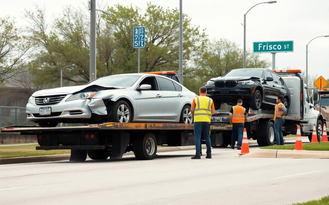 What towing options are best for damaged cars in Frisco